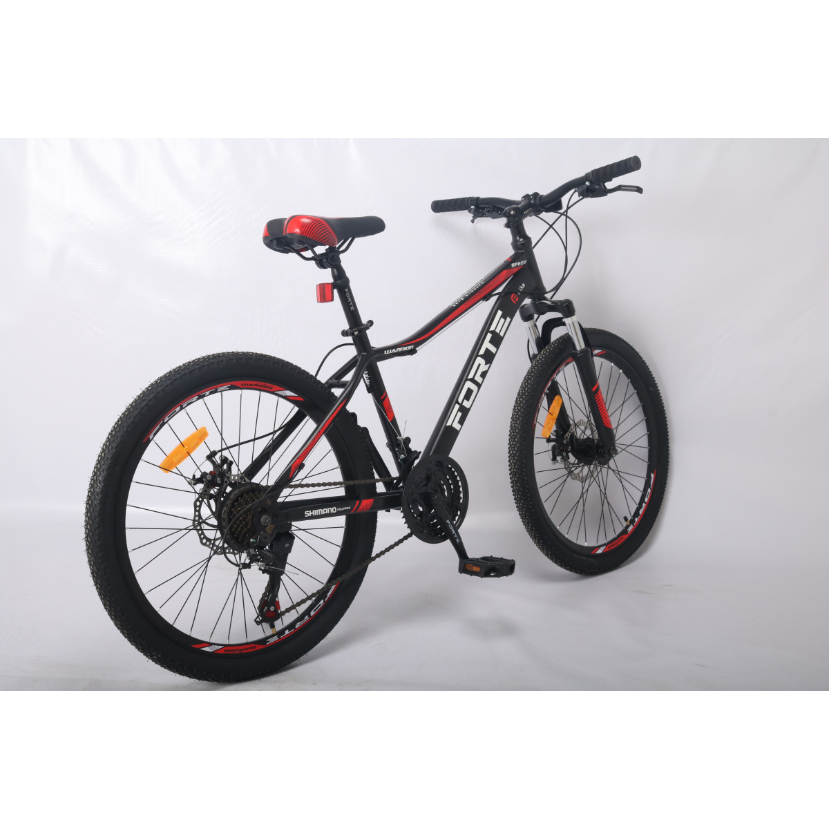 Велосипед Forte Warrior МТВ 24"/15" чорно-червоний