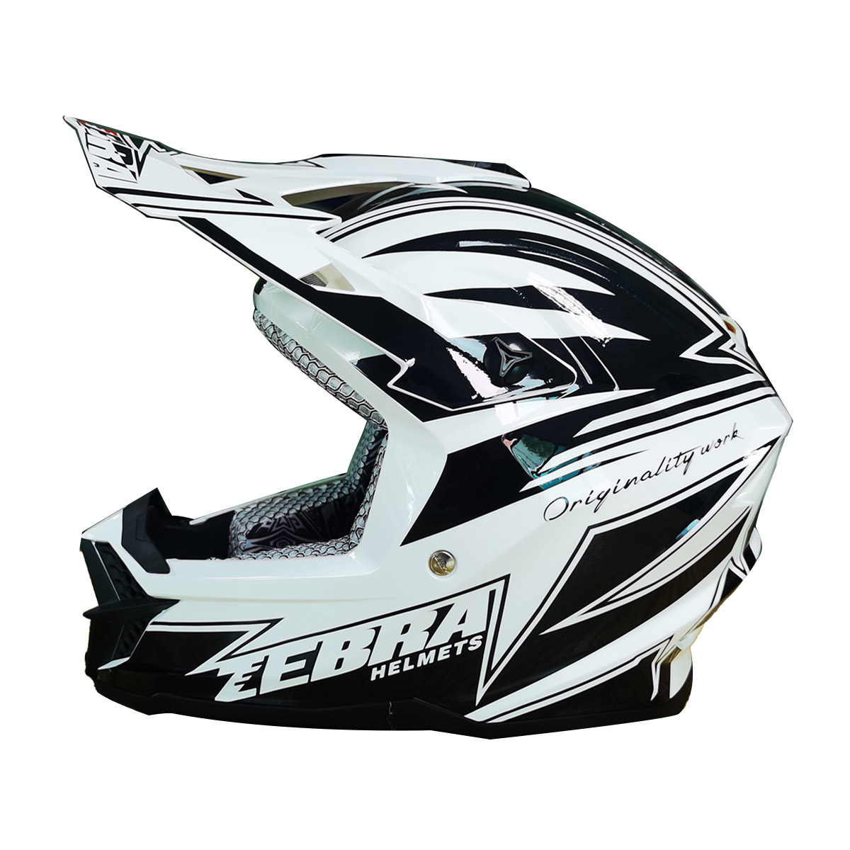 Мотошлем белый FORTE 4012, L