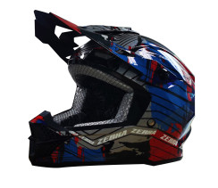 Мотошолом синій FORTE 4012, L