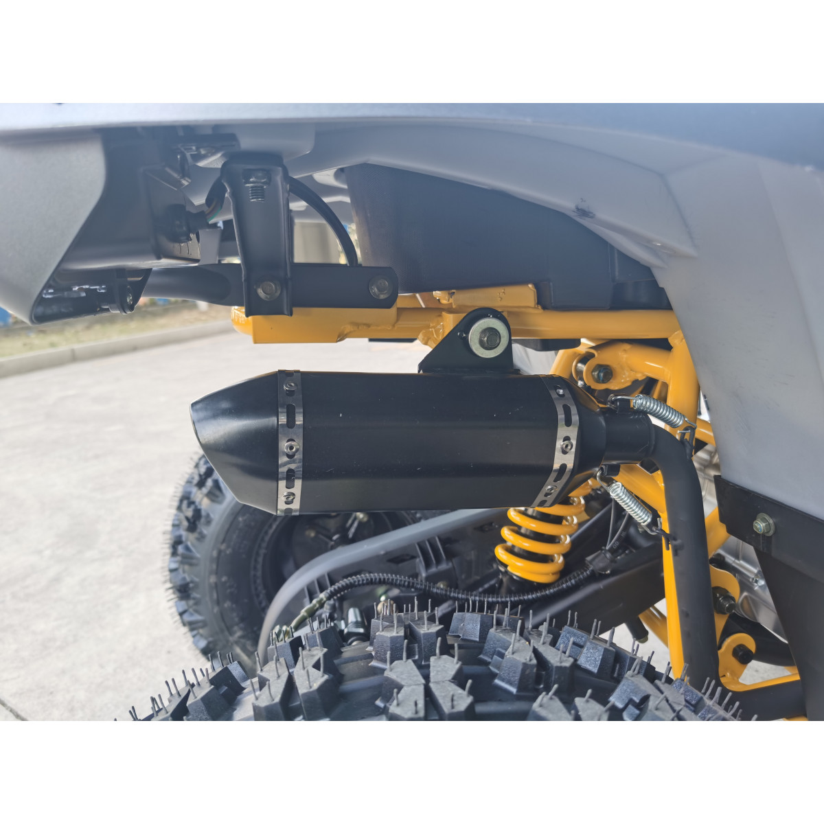 Квадроцикл FORTE Shark II 150 серо-желтый