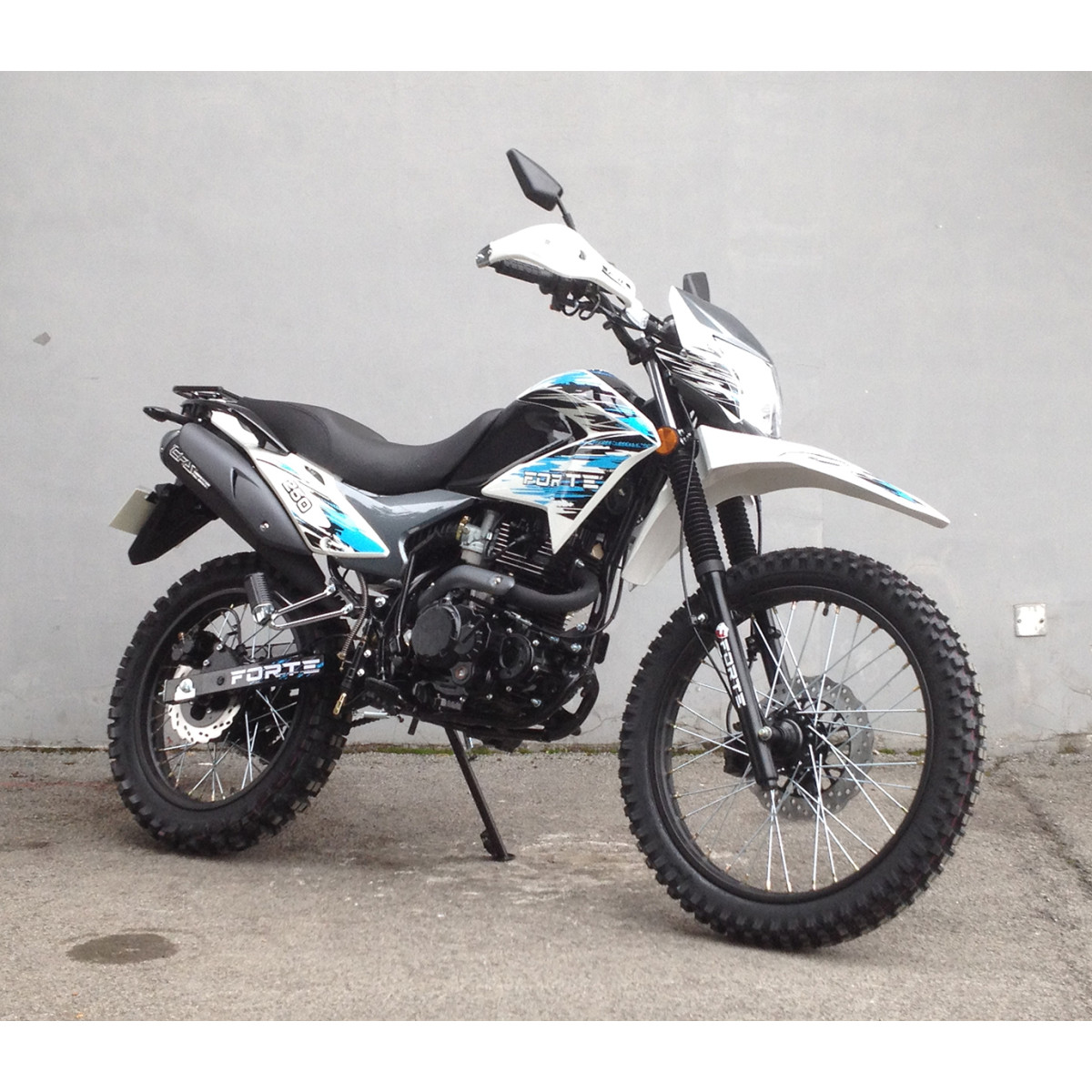 Мотоцикл FORTE CROSS 250 (бело-синий)