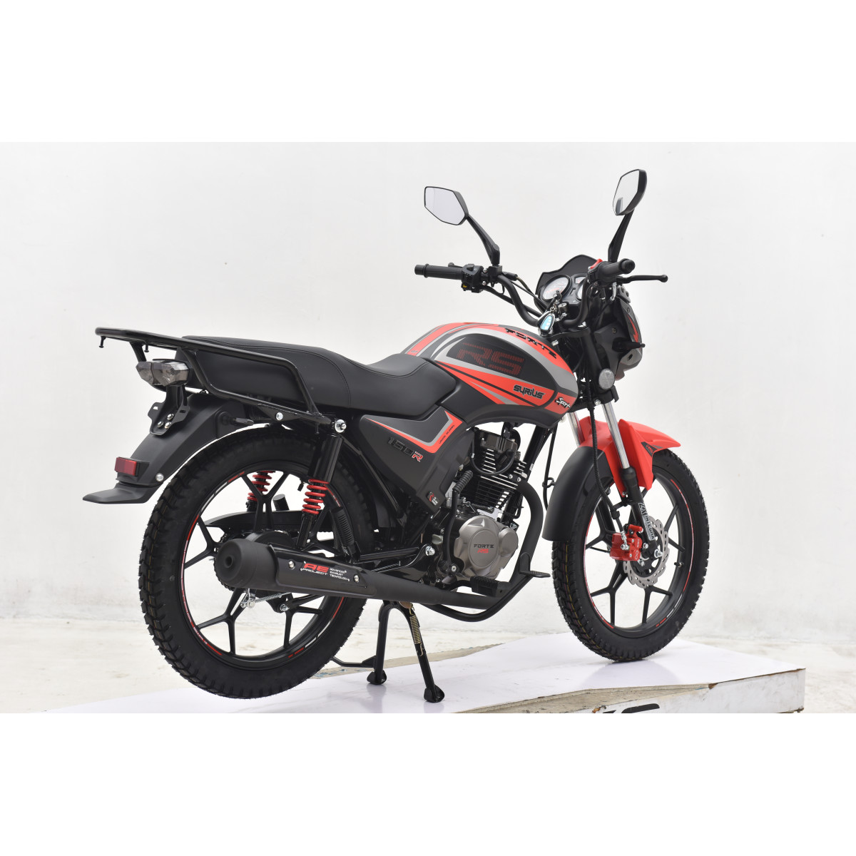 Мотоцикл SYRIUS 150 Forte чорно-червоний