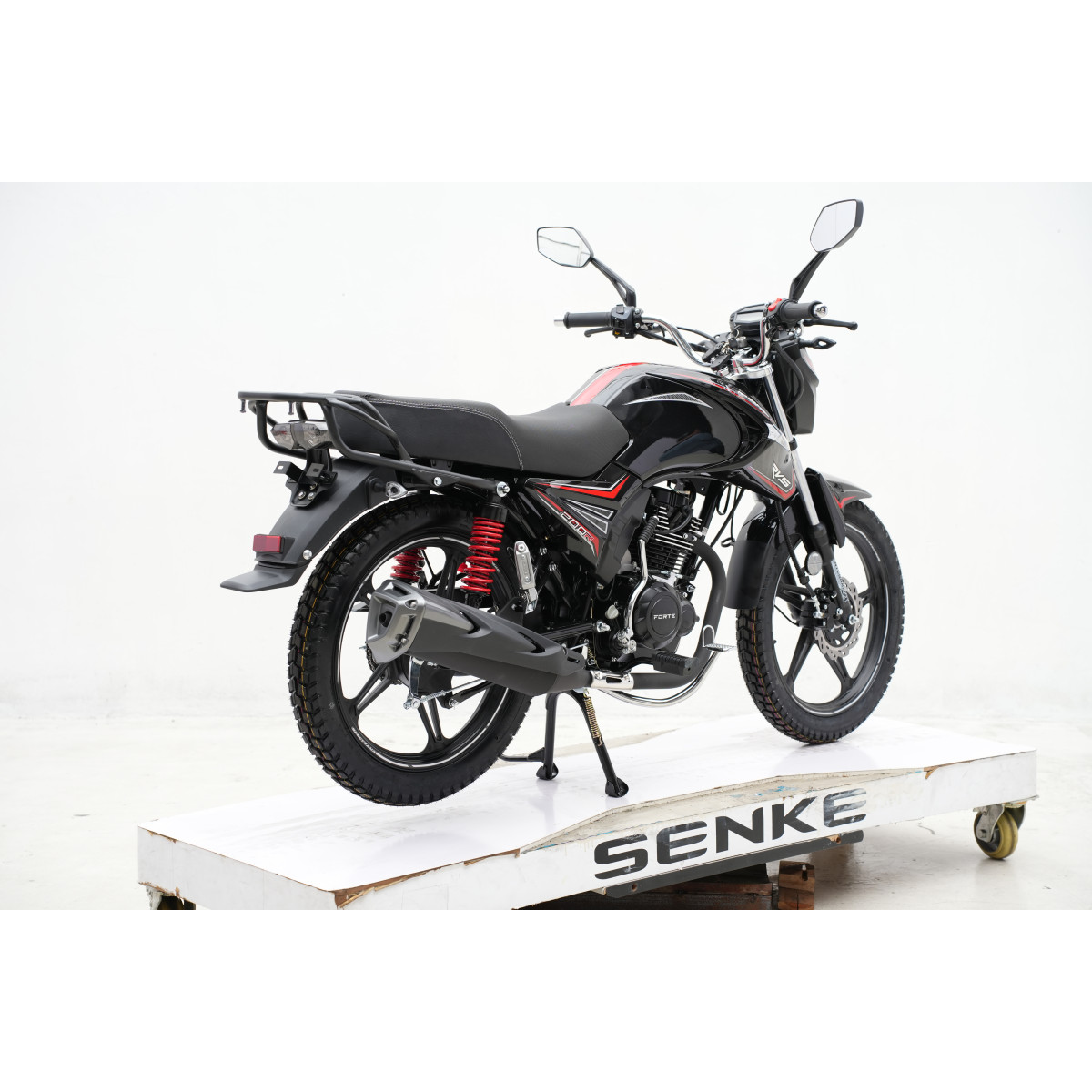 Мотоцикл FT200R Forte черно-красный