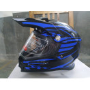 Мотошолом чорно-синій FORTE BLD-819-6 M