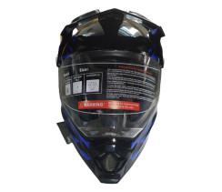 Мотошолом чорно-синій FORTE BLD-819-6 XL