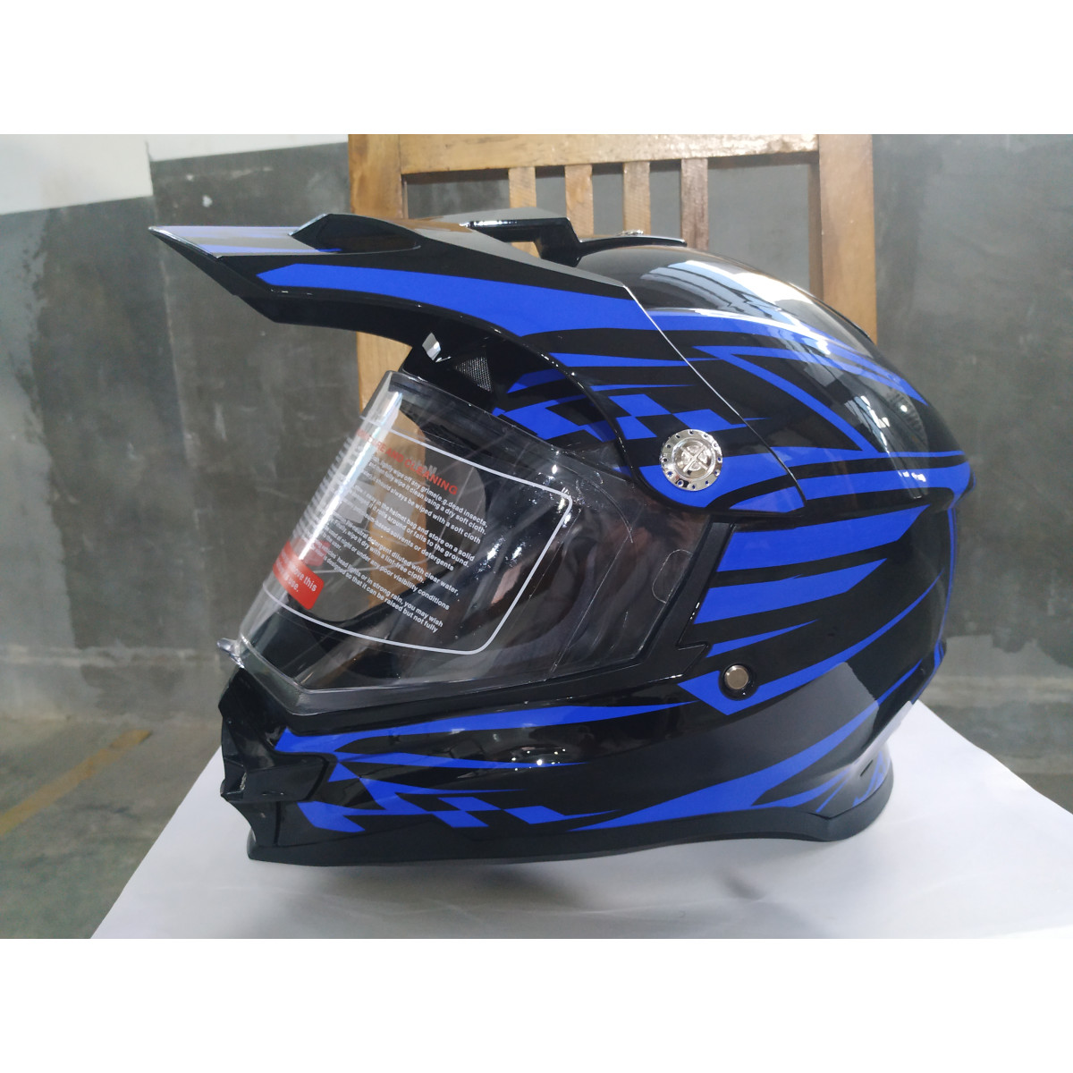 Мотошлем черно-синий FORTE BLD-819-6 XL