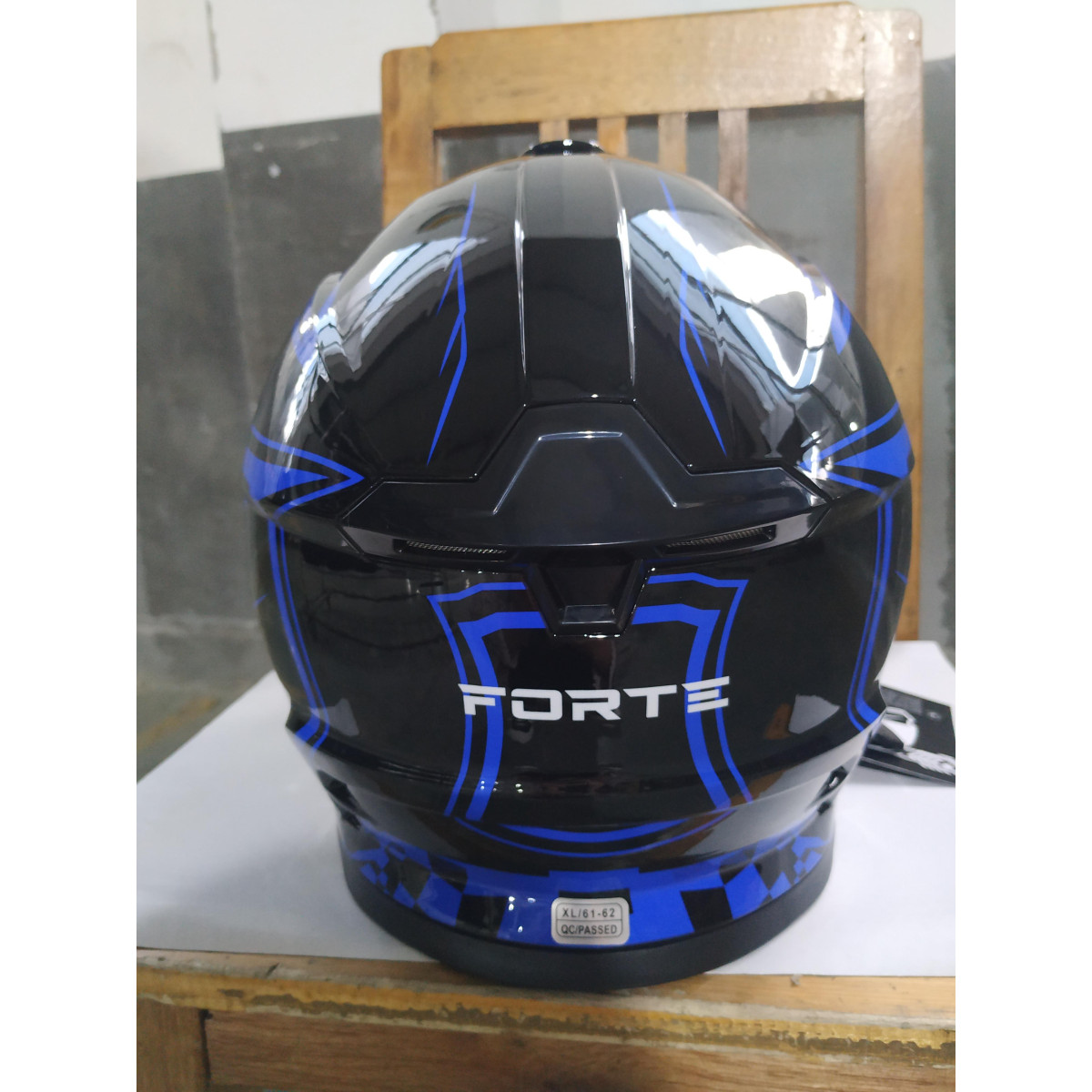 Мотошлем черно-синий FORTE BLD-819-6 XL