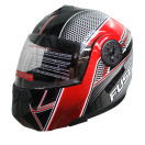 Мотошолом чорно-червоний FORTE BLD-159, розмір S