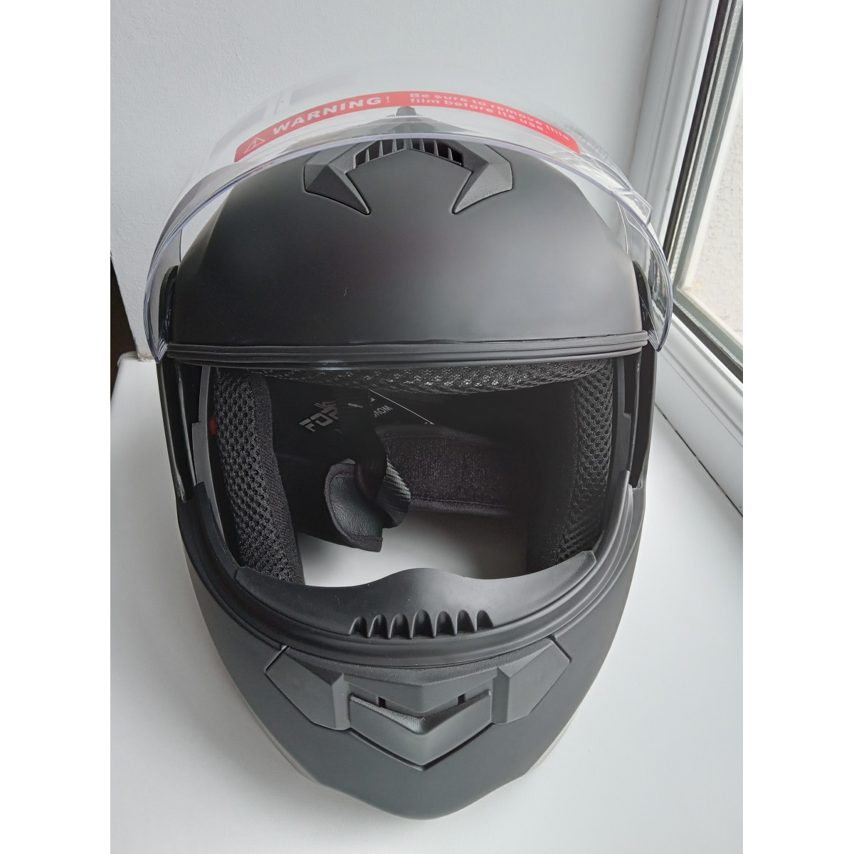 Мотошолом чорний FORTE BLD-159, розмір L