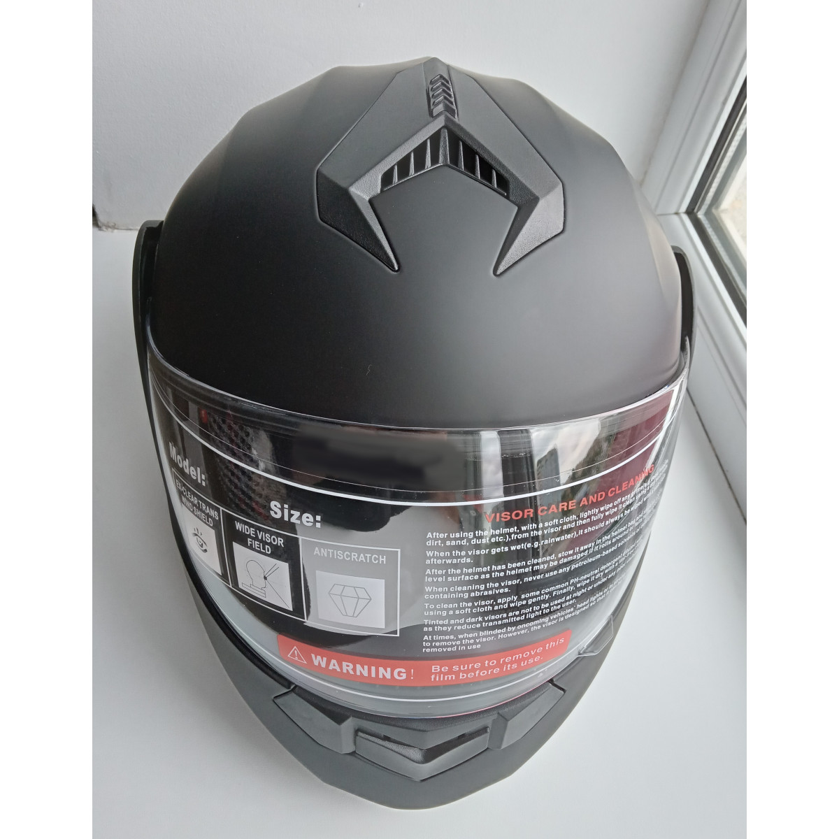 Мотошолом чорний FORTE BLD-159, розмір XL