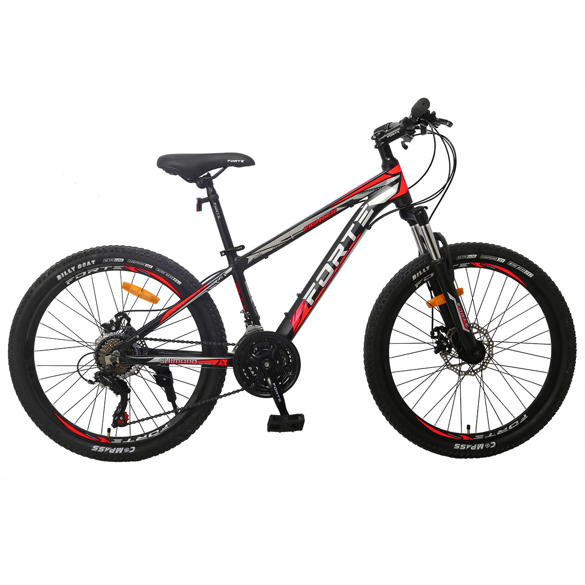Велосипед FORTE FIGHTER 26"/13", чорно-червоний