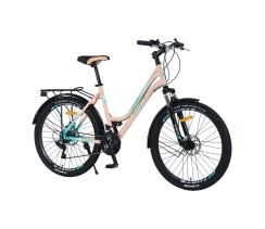 Велосипед Forte Evrika 19"/26" голубовато-бежевый