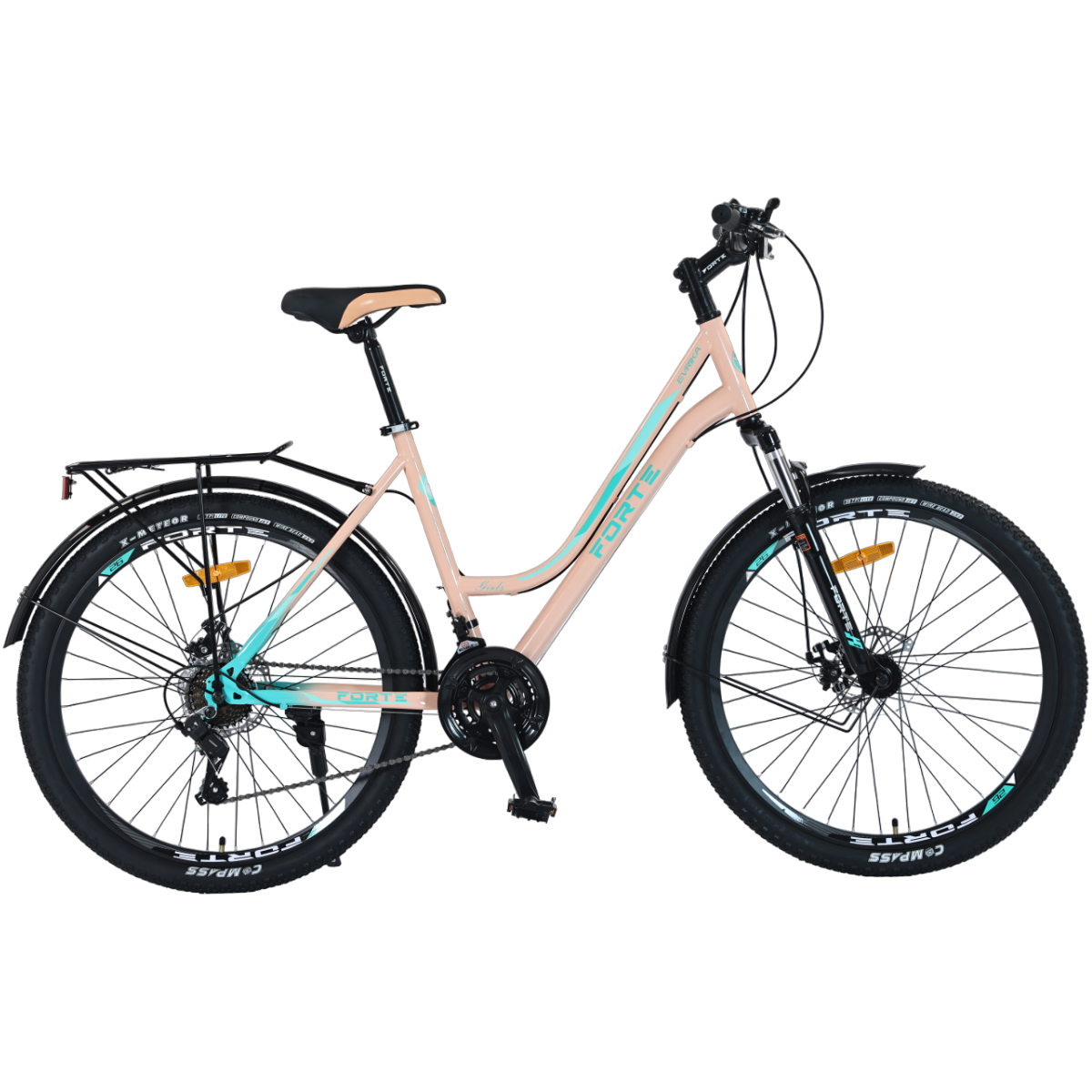 Велосипед Forte Evrika 19"/26" голубовато-бежевый