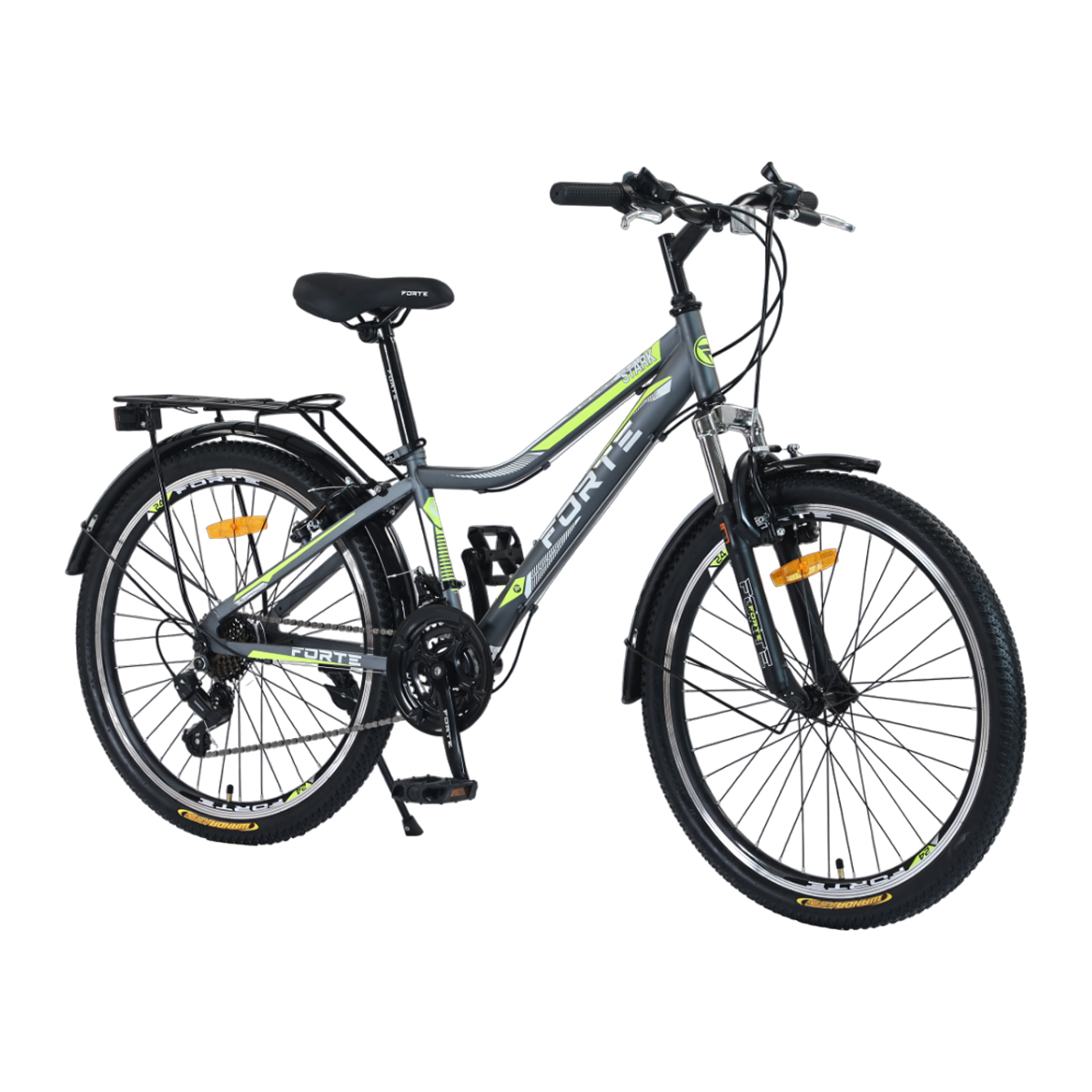 Велосипед Forte Stark 24"/13" сіро-жовтий