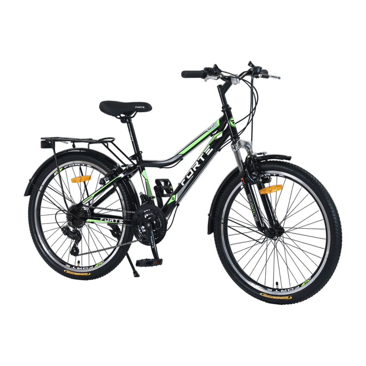 Велосипед Forte Stark 24"/13" черно-зеленый
