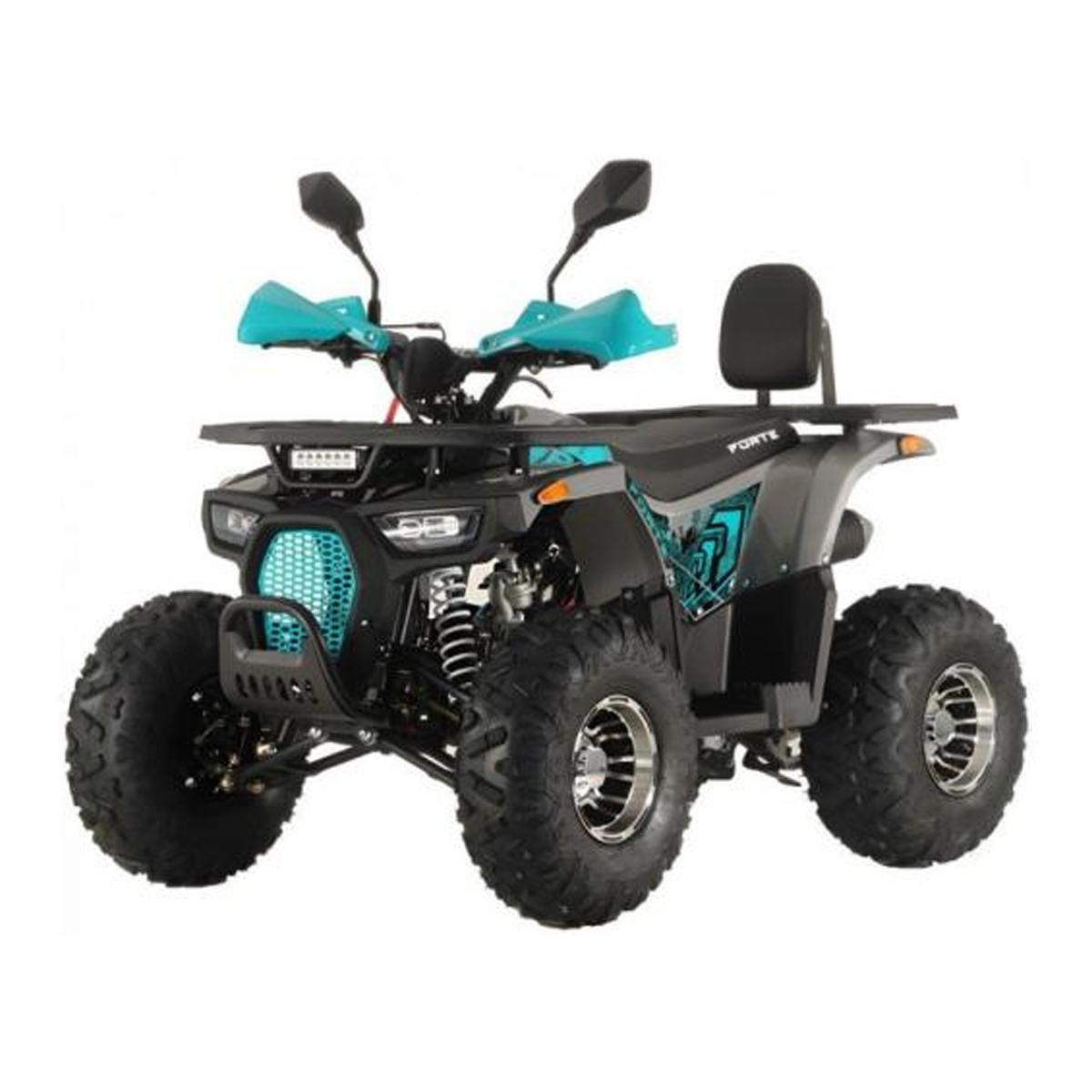 Квадроцикл FORTE ATV125P, сіро-блакитний