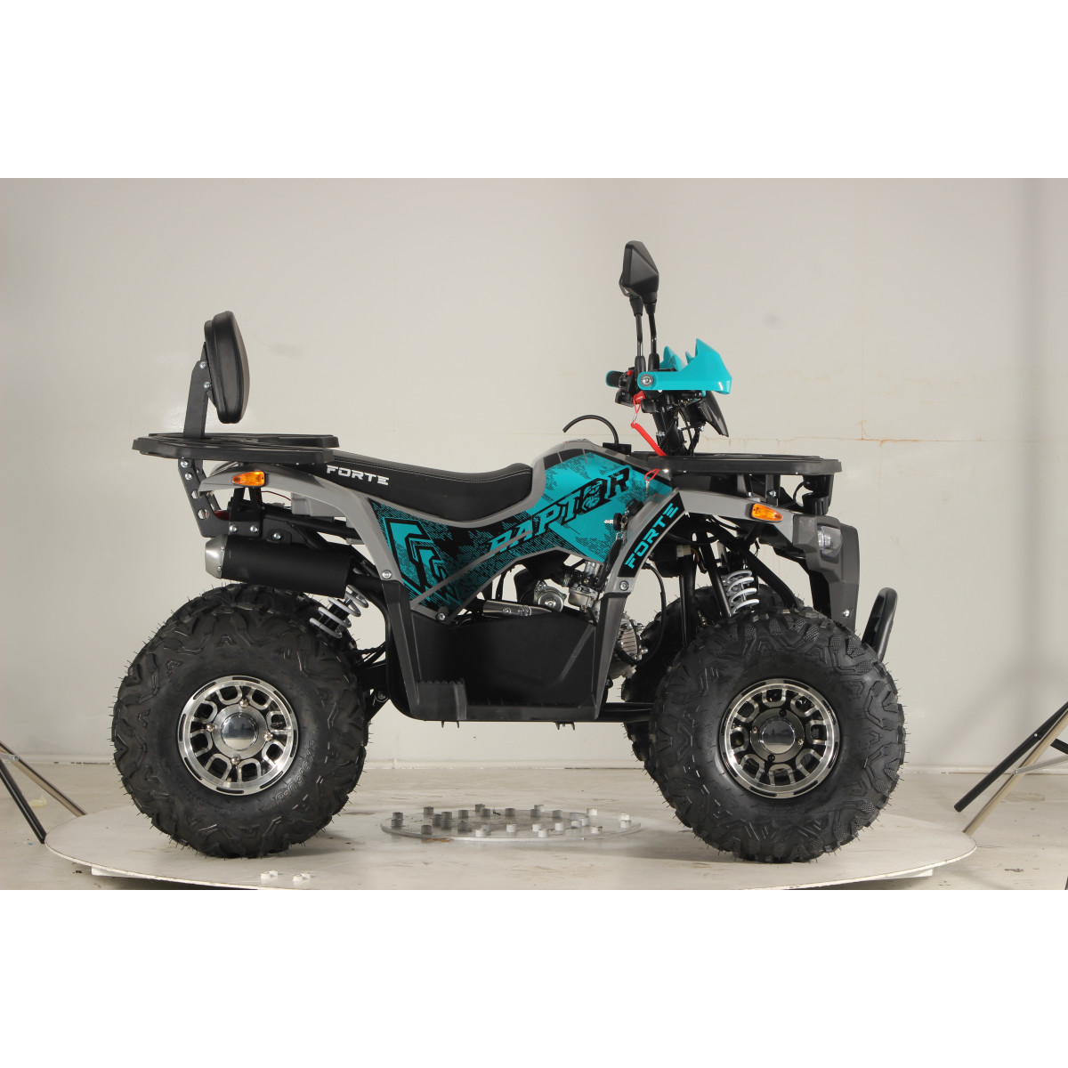 Квадроцикл FORTE ATV125P, сіро-блакитний
