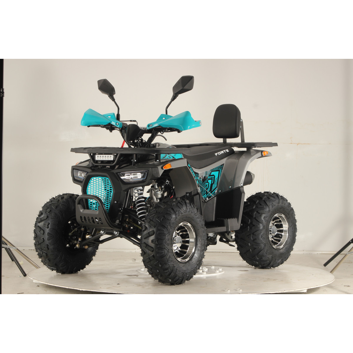 Квадроцикл FORTE ATV125P, сіро-блакитний