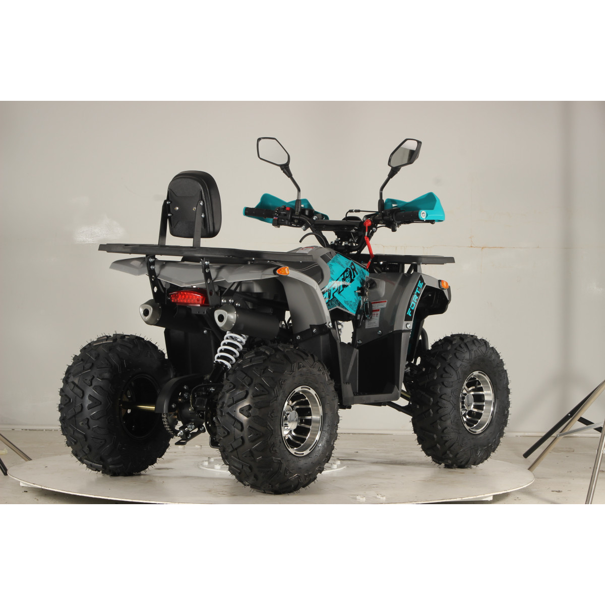 Квадроцикл FORTE ATV125P, сіро-блакитний