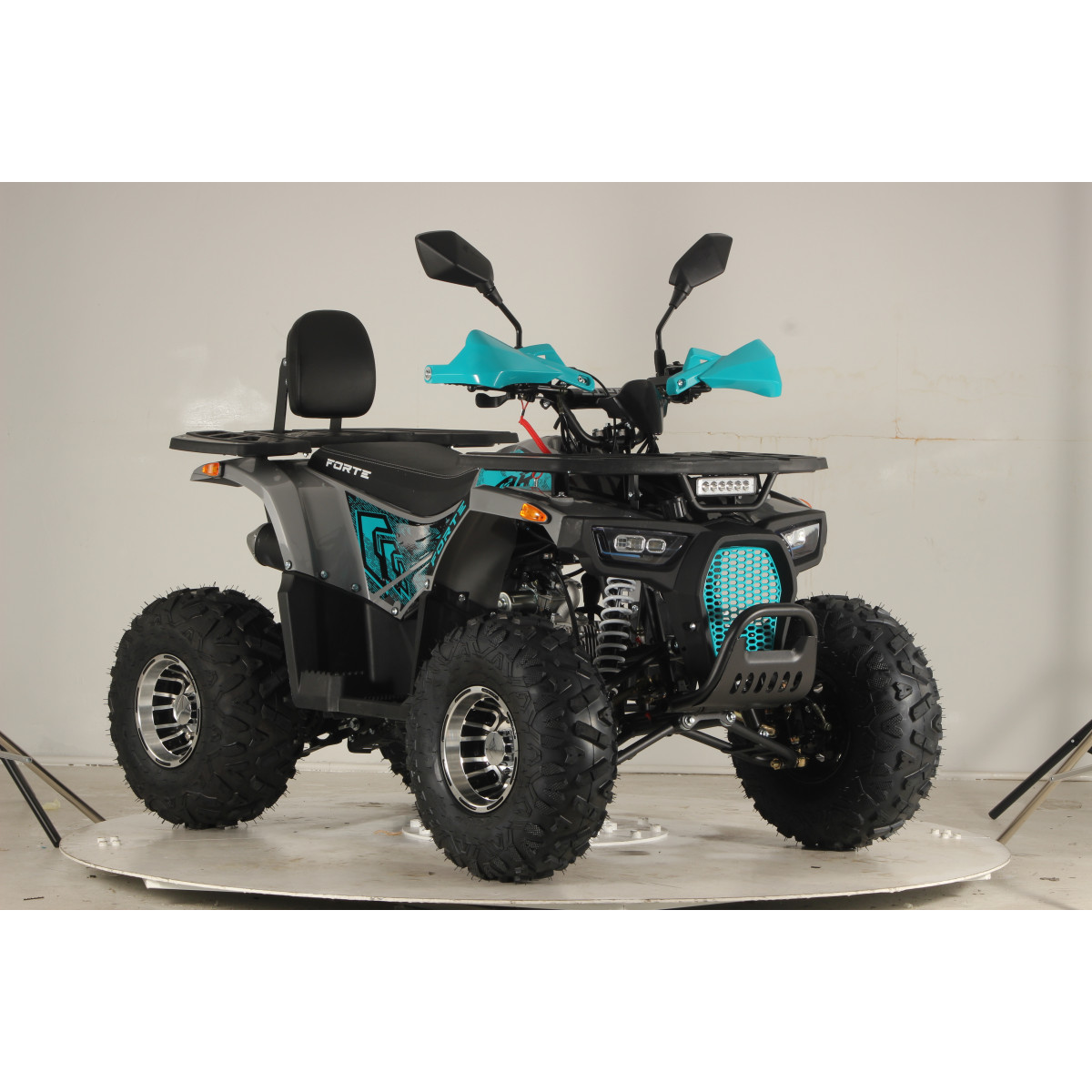 Квадроцикл FORTE ATV125P, сіро-блакитний