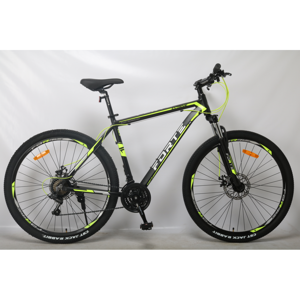 Велосипед Forte Extreme 21"/29" черно-салатовый