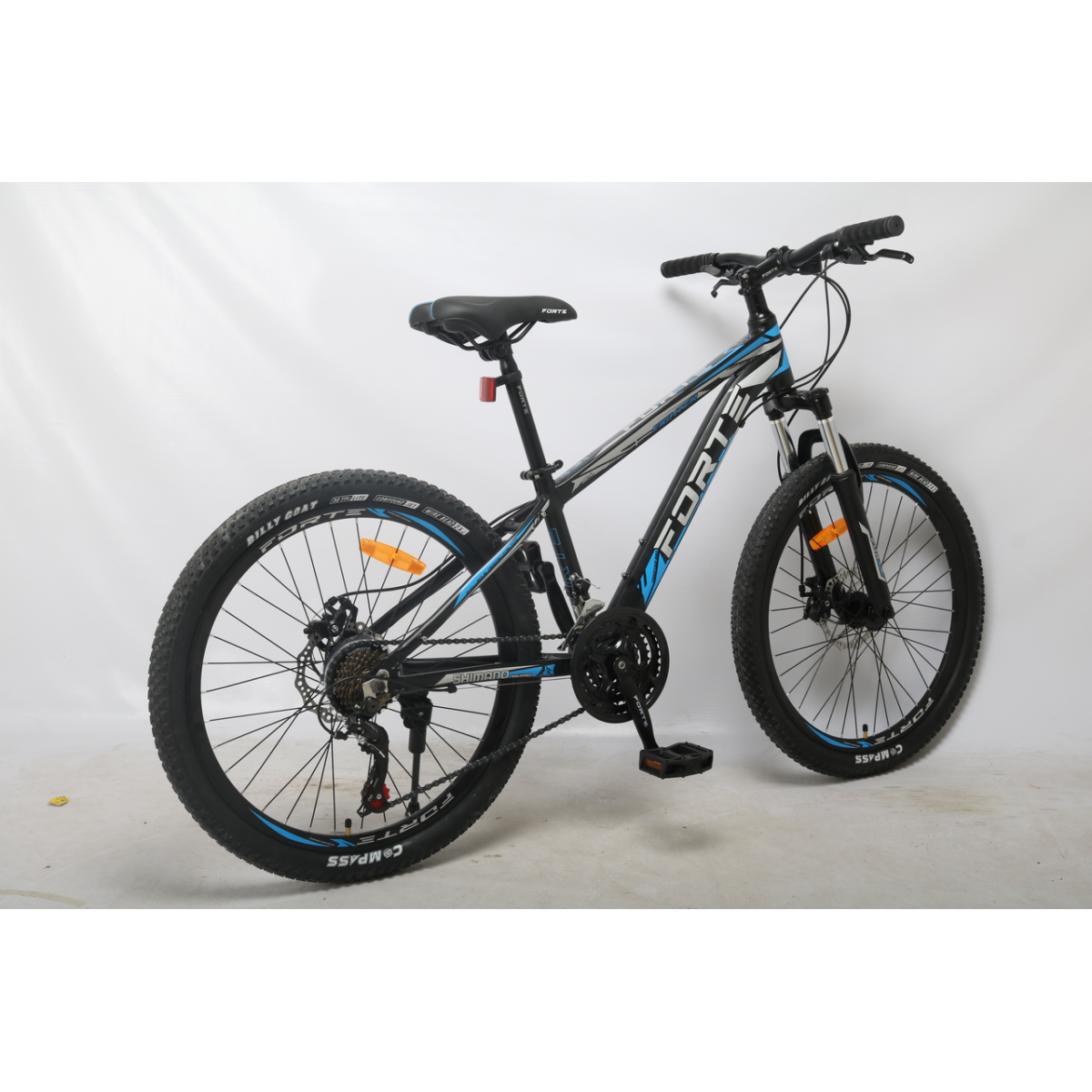 Велосипед Forte Fighter 13"/24" черно-голубой