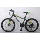 Велосипед Forte Warrior МТВ 24"/13" (117801) чорно-зелений