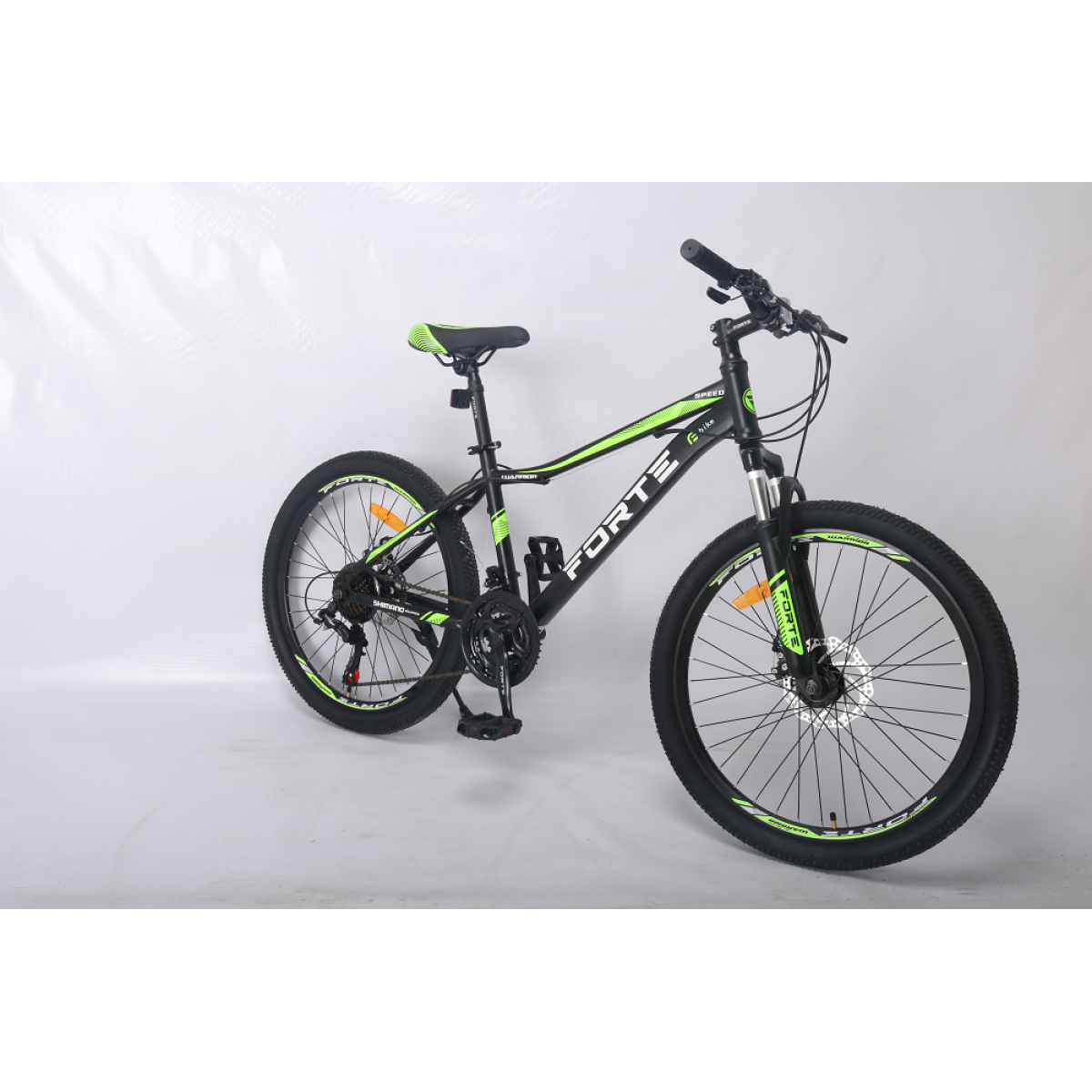 Велосипед Forte Warrior МТВ 24"/13" (117801) чорно-зелений