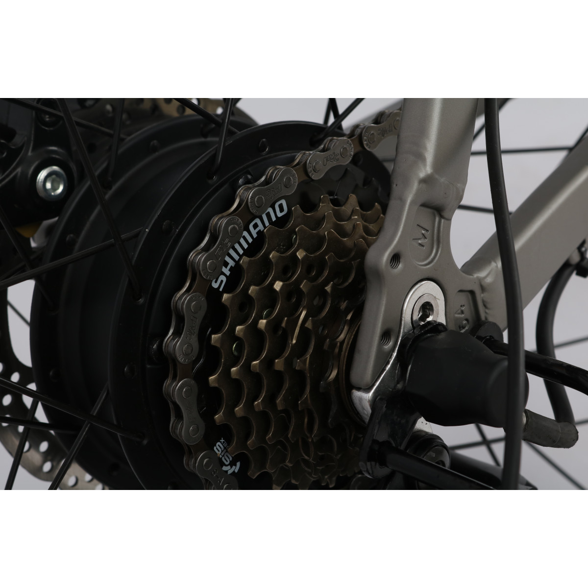 Велосипед аккумуляторный Forte Galaxy 18"/26", 250 Вт, серо-желтый